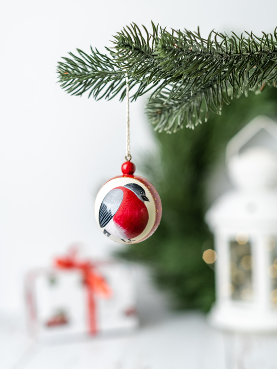 Ёлочный шар "Снегирь"