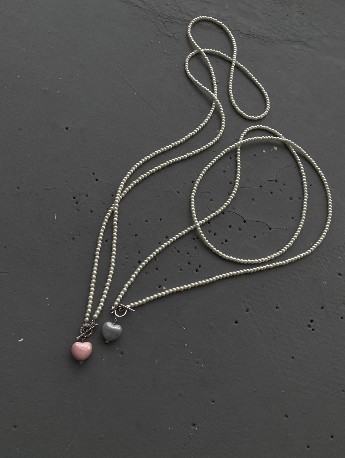 Колье сотуар с пухлым сердцем - фотография товара