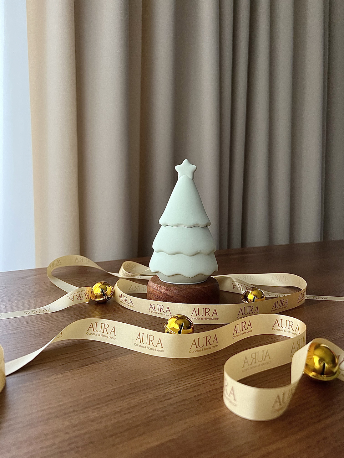 Контейнерная свеча Елочка - фотография товара