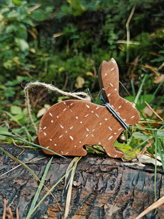 Елочная игрушка "Кролик большой Пряничный"