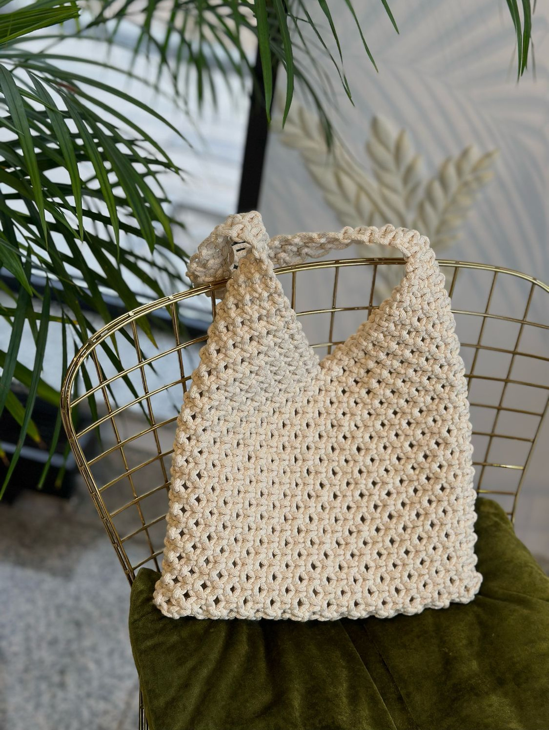 Макраме сумка/шоппер на каждый день - фотография товара