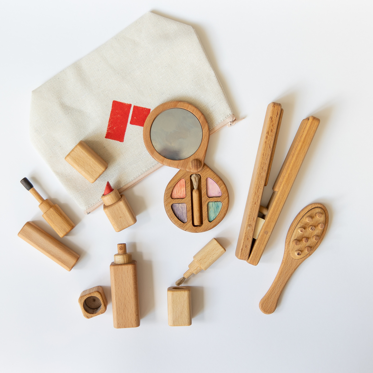 Игровой деревянный набор косметики - фотография товара