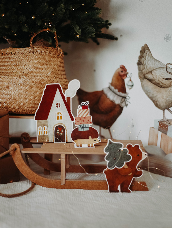 Бумажные фигурки «Новогодняя коллекция» В лесу