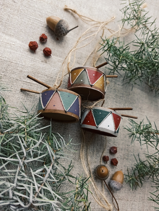 Елочная игрушка "Барабан"