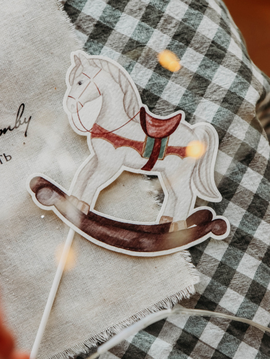 Бумажный топпер «Новогодняя коллекция» Качалка