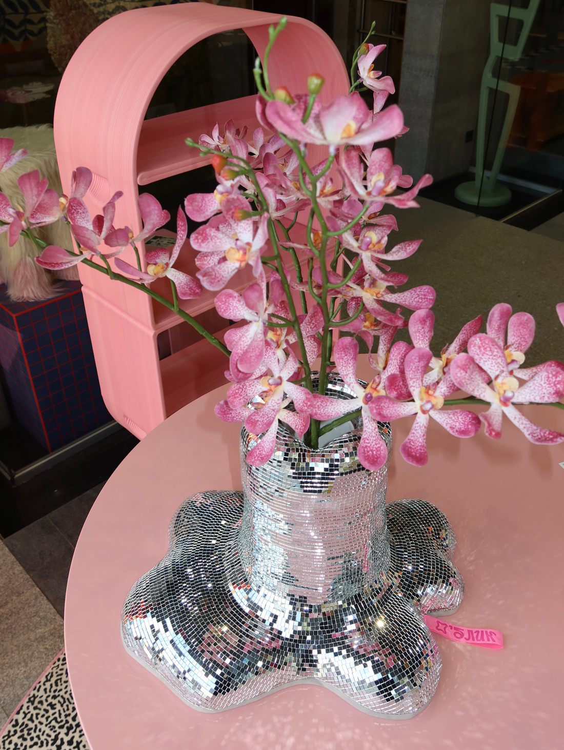 Ваза из зеркальной мозаики - фотография товара