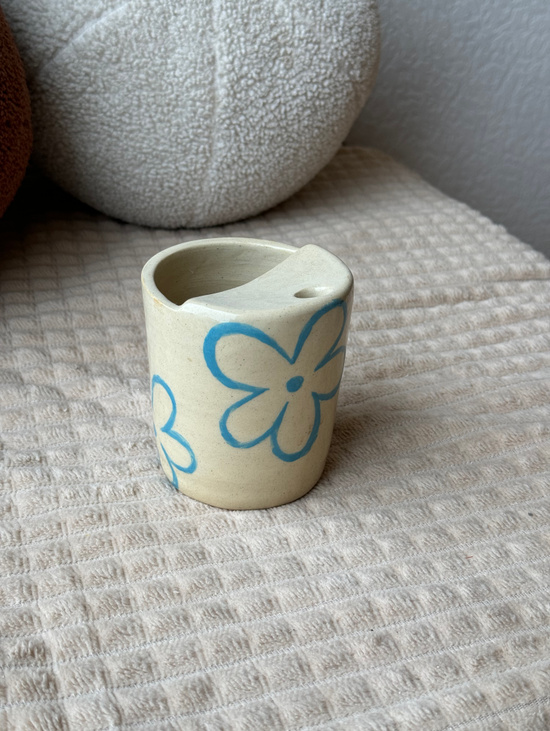 Кружка "Цветочки" под трубочку