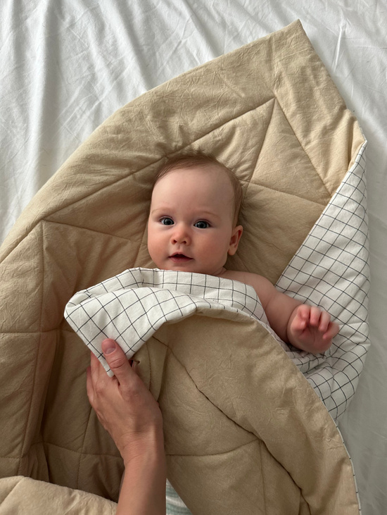 Set Newborn «Клетка beige»
