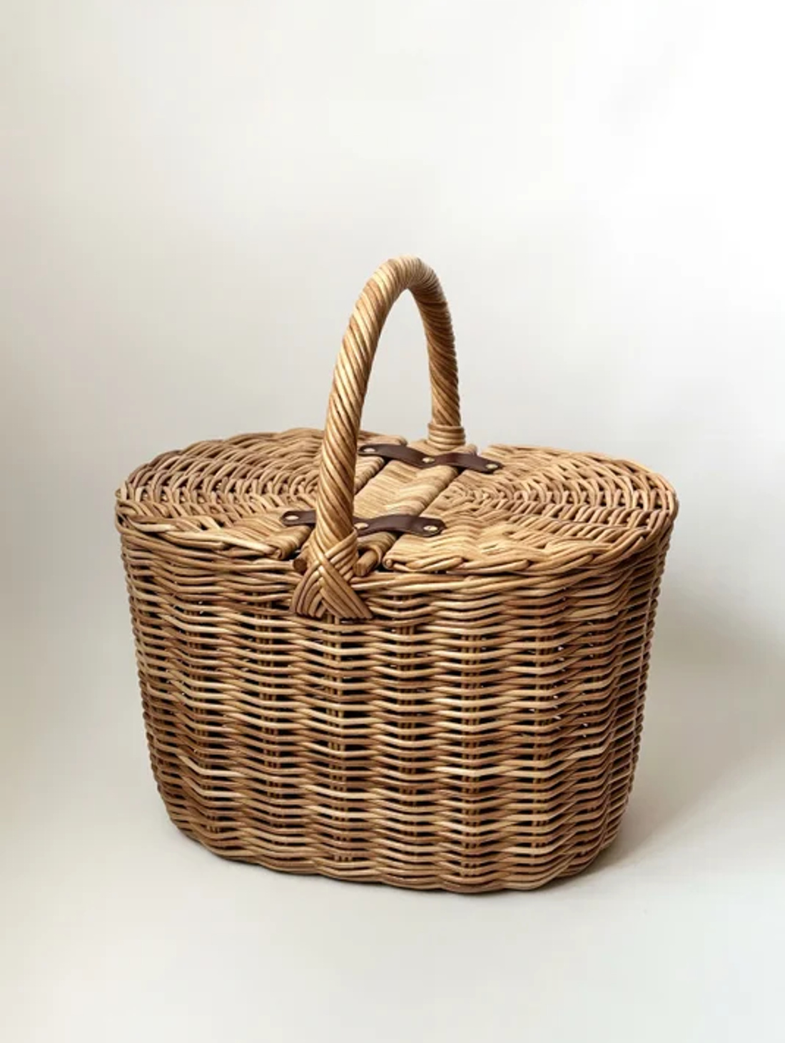 Плетёная корзина для пикника (большая) - фотография товара