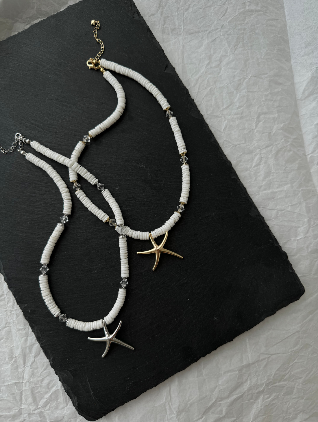 Колье из ракушечника с подвеской Морская звезда - фотография товара