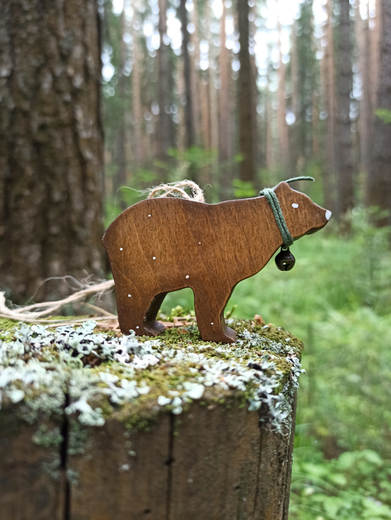 Елочная игрушка "Мишка большой".