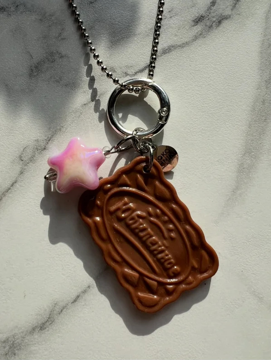 Колье "Печенье Юбилейное" - фотография товара