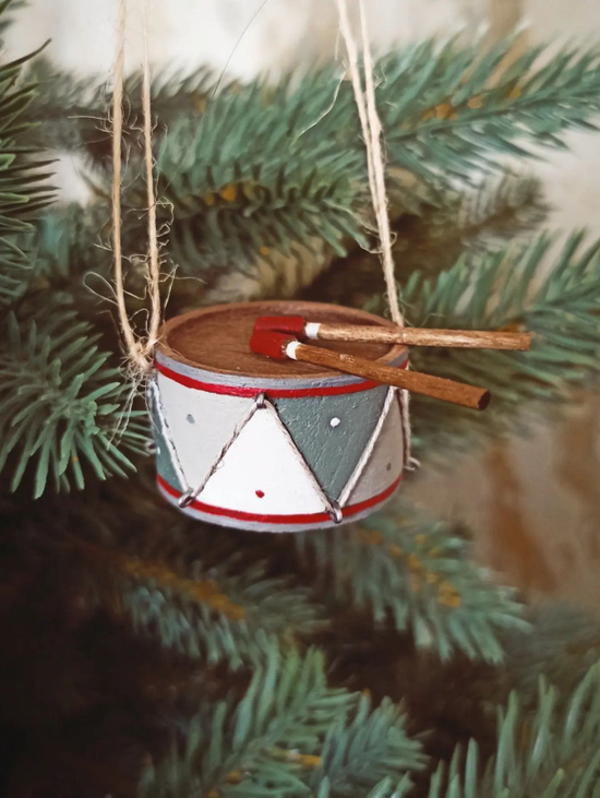 Елочная игрушка "Барабан"