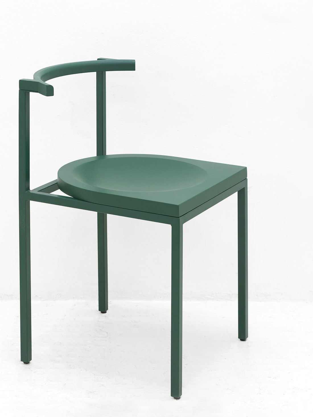 Стул "Овале" хвойный зеленый - фотография товара