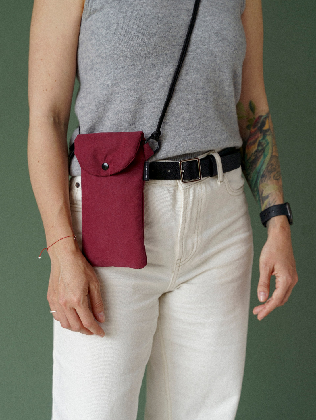 Сумка для телефона LOKKI, сливовый - фотография товара