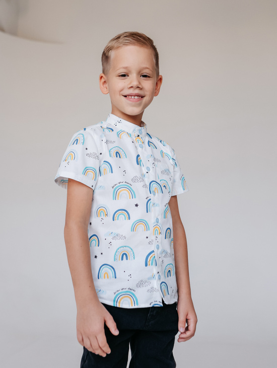 Рубашка для мальчика "Радуга"