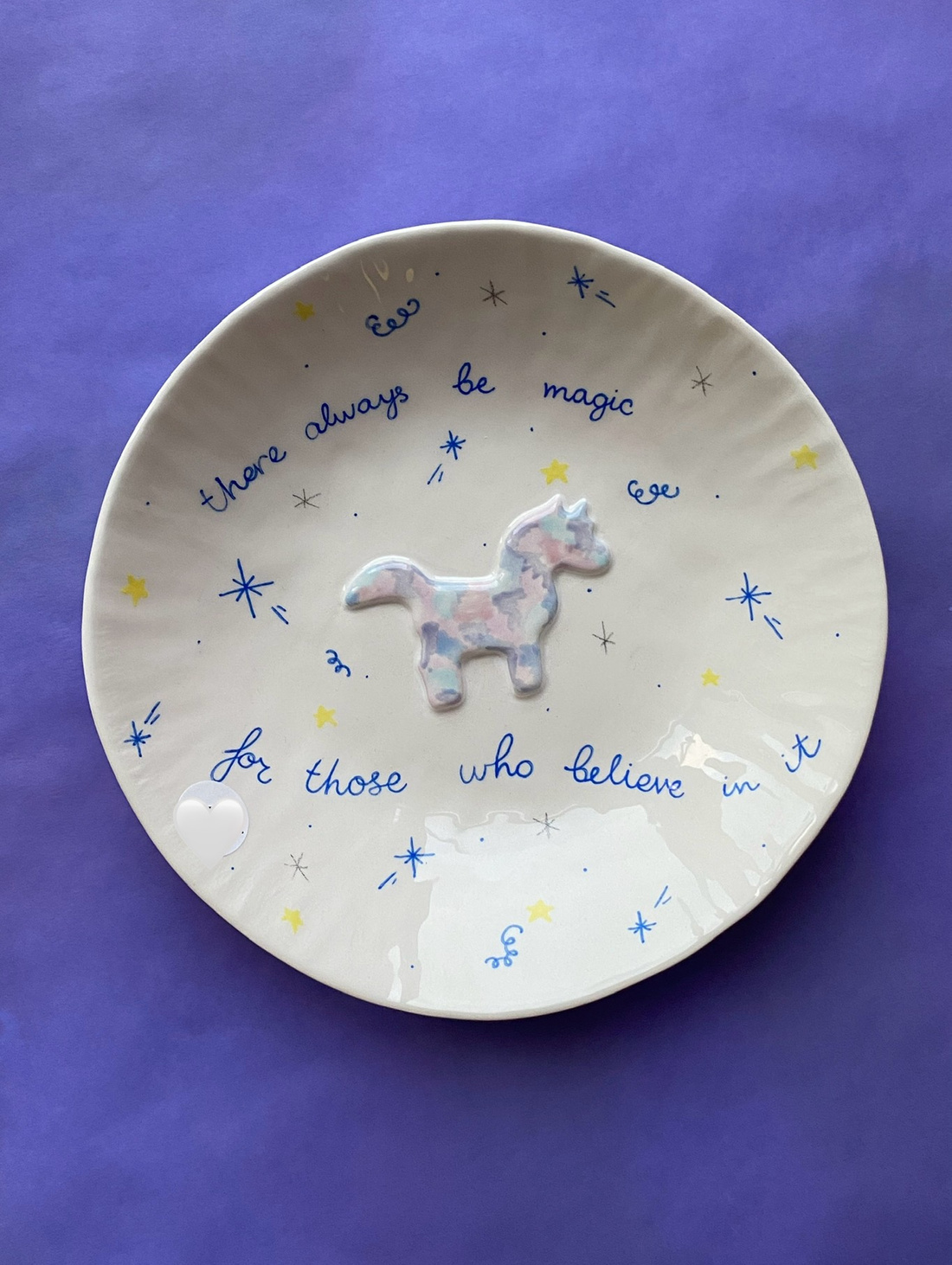Тарелка с единорогом «MAGIC» - фотография товара
