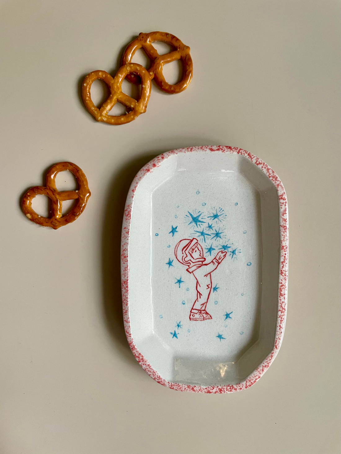 Тарелка керамическая «Я подарю тебе звезду!» - фотография товара