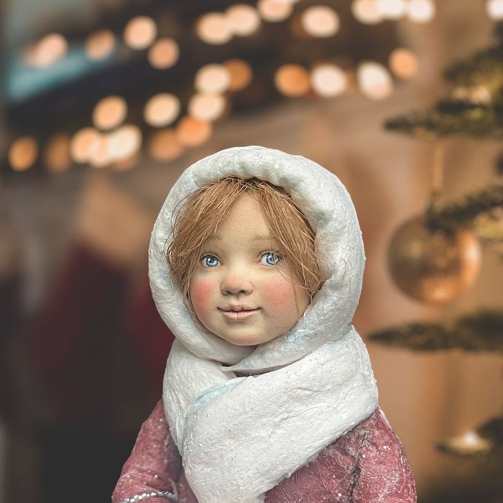 Ватная игрушка «Городская красавица»