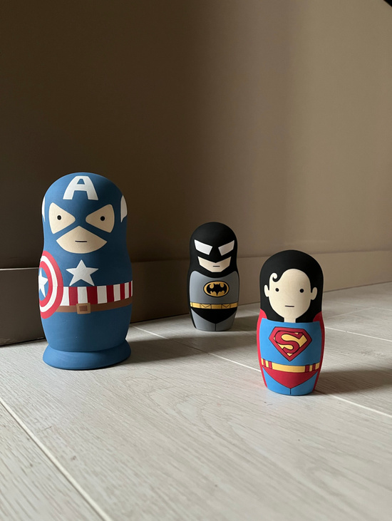 Тройная матрёшка SUPERHEROES
