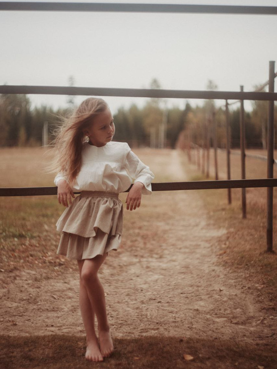 Юбка «мини» с оборками