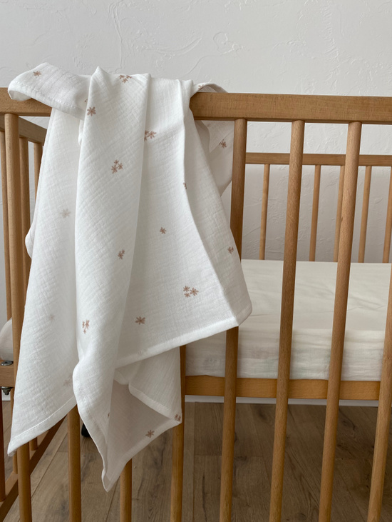 Муслиновая пеленка "Цветочки"