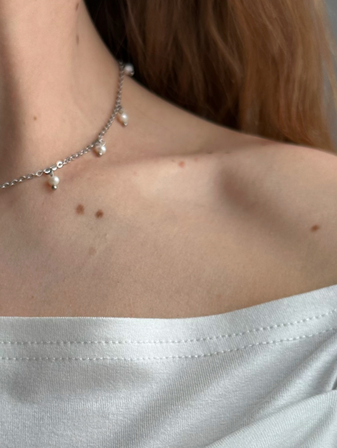 Чокер с жемчугом - фотография товара