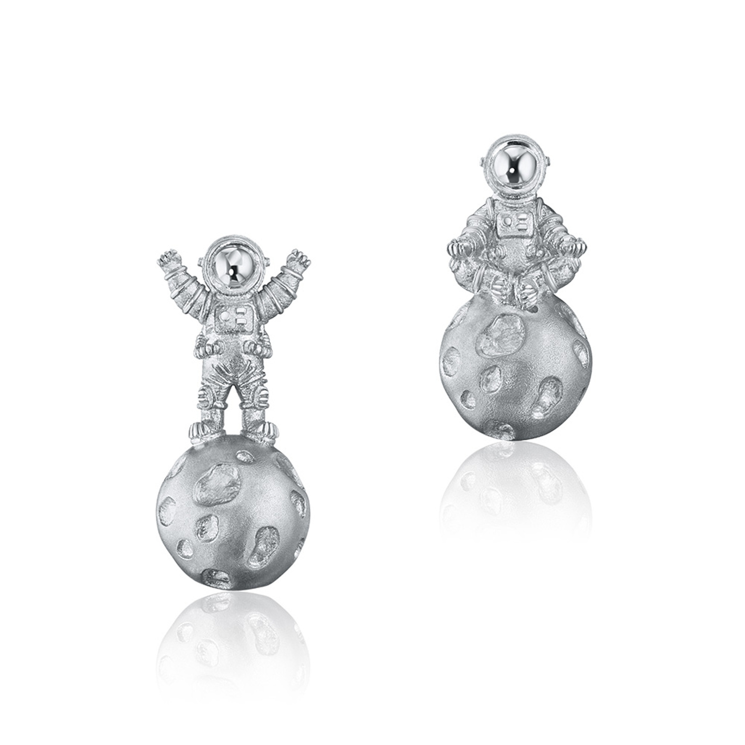 Оригинальные серебряные серьги ASTRO DREAMERS - фотография товара