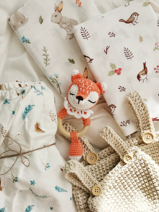 Погремушка-грызунок Лисичка