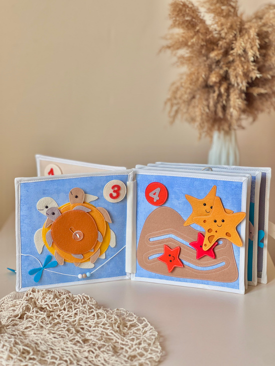 Книга из фетра «Морской счет»