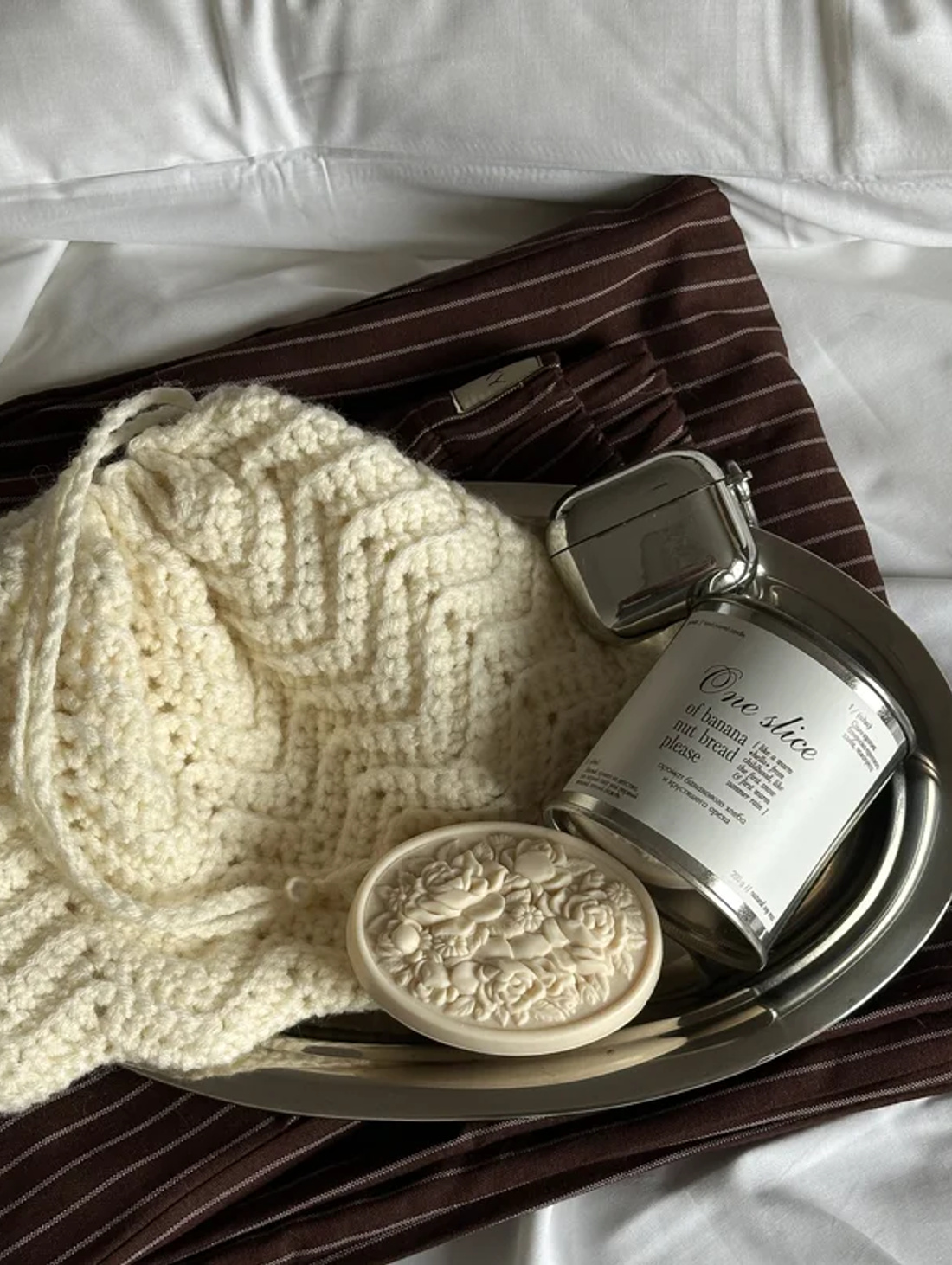 Соевая свеча "Один кусочек бананово-орехового хлеба, пожалуйста" - фотография товара