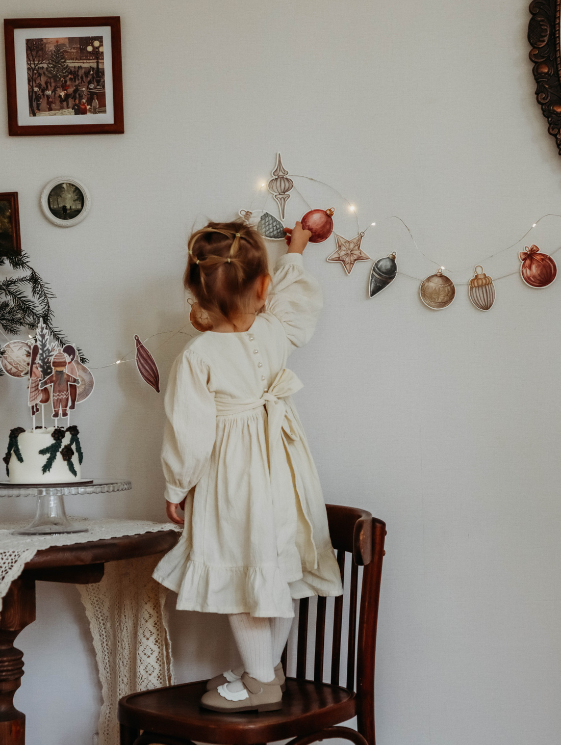 Гирлянда «Новогодняя» Елочные игрушки - фотография товара