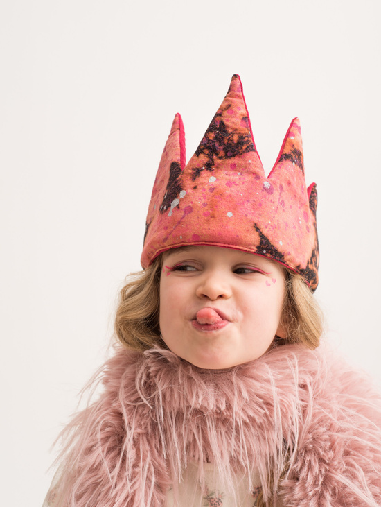 Корона (расписная розовая)