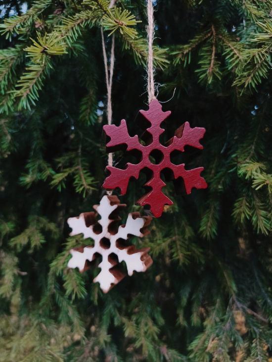 Елочная игрушка "Снежинка 7"