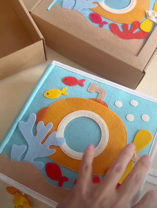 Книга из фетра «Морской счет»