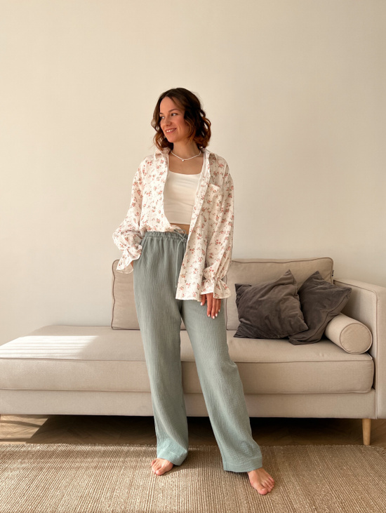 Брюки из муслина