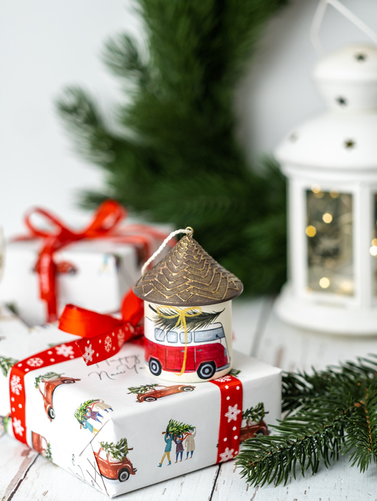 Ёлочная игрушка "Домик" большой