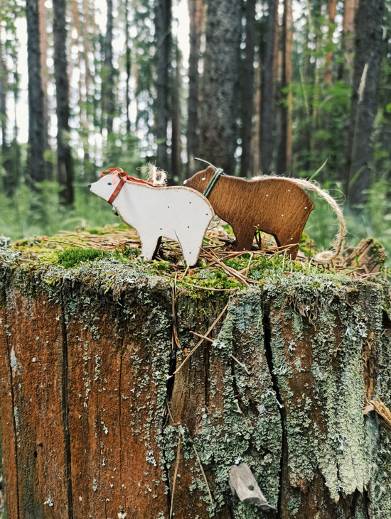 Елочная игрушка "Мишка большой".