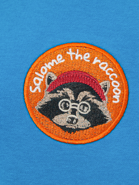 Свитшот SWEATSHIRT LONG SLEEVE RACCOON-ORANGE BLUE
