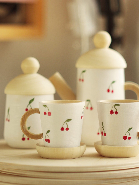 Набор для чаепития из дерева