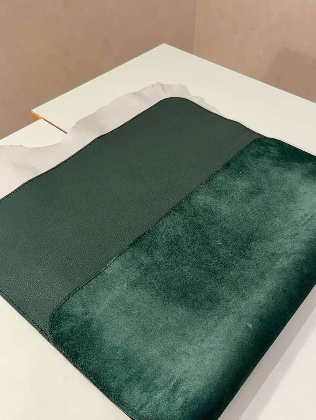 Коврик на рабочий стол из кожи "Bark" - фотография товара