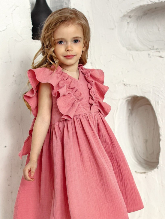 Муслиновое платье для девочки
