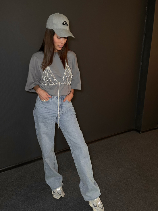 Сверкающий макраме лиф