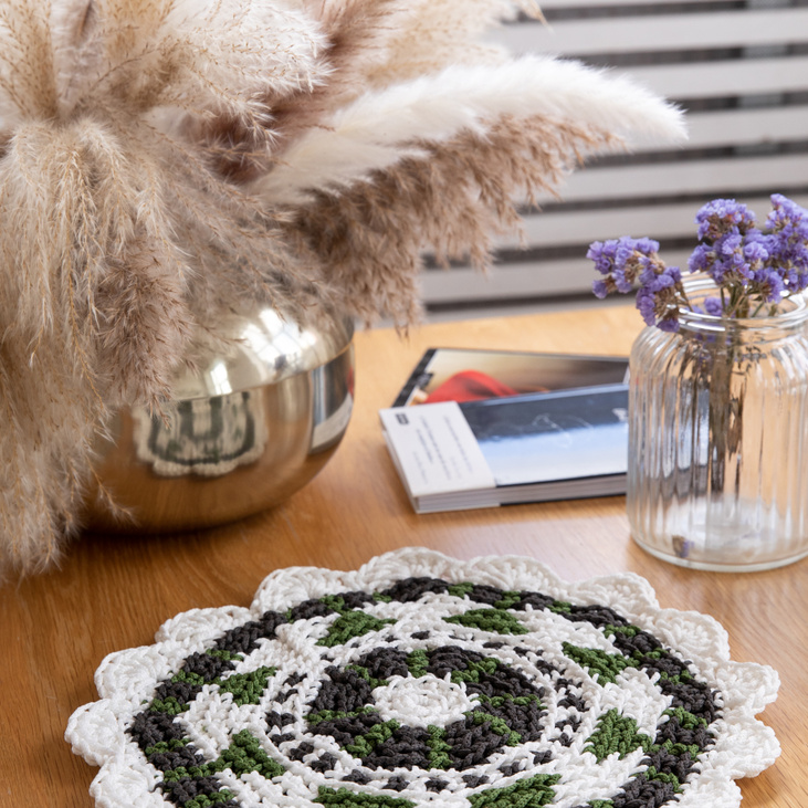 Салфетка трехцветная (белая) для сервировки/декора