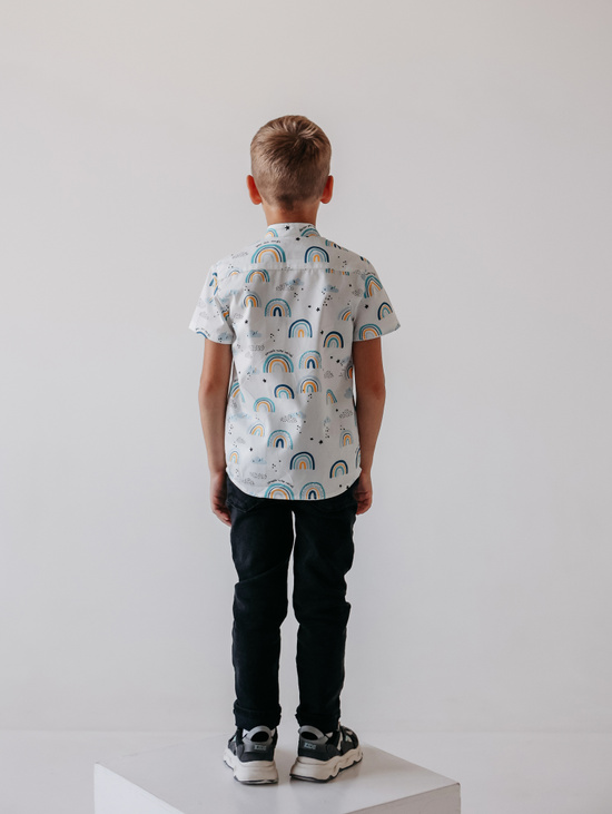 Рубашка для мальчика "Радуга"