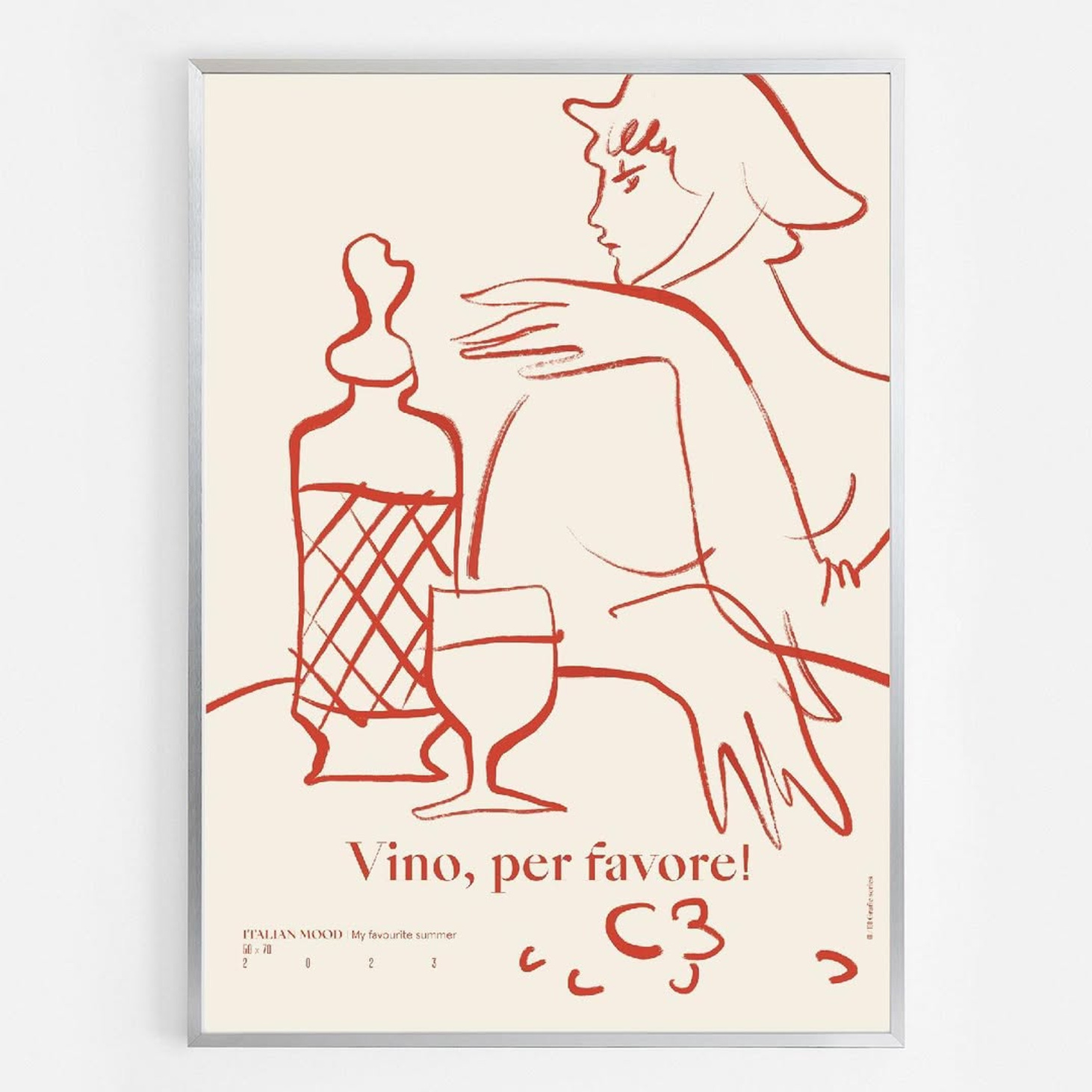 Тиражная графика «Vino, per favore!» - фотография товара