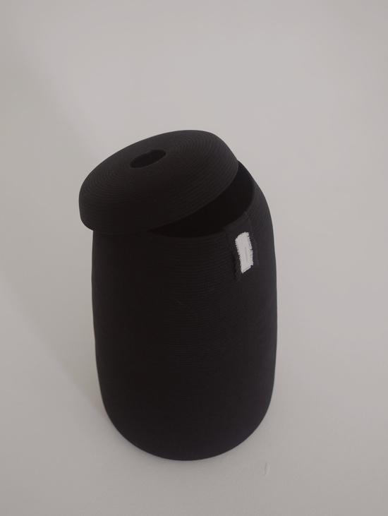 Большая корзина BLACK с крышкой