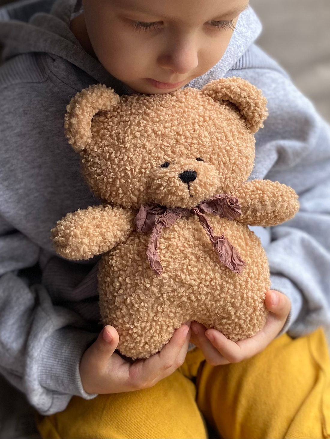 Карамельный мишка из букле - фотография товара