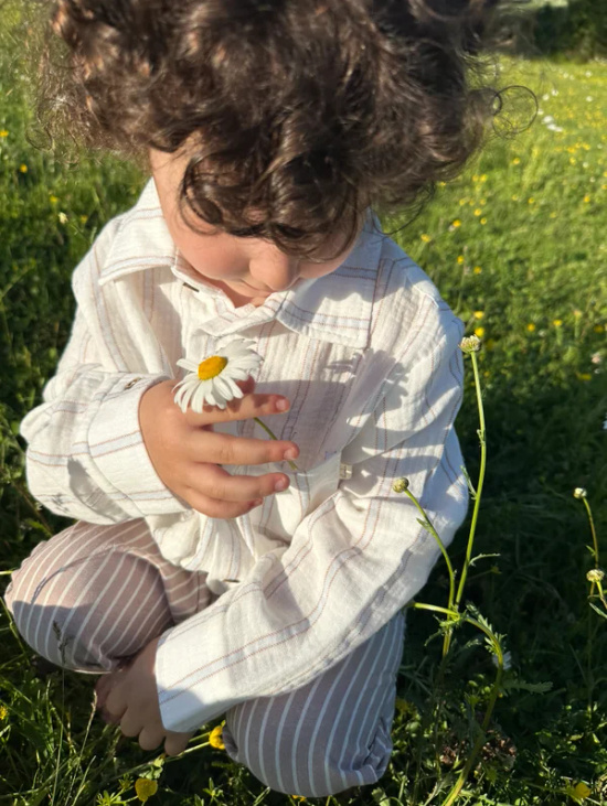 Муслиновая рубашка для мальчика