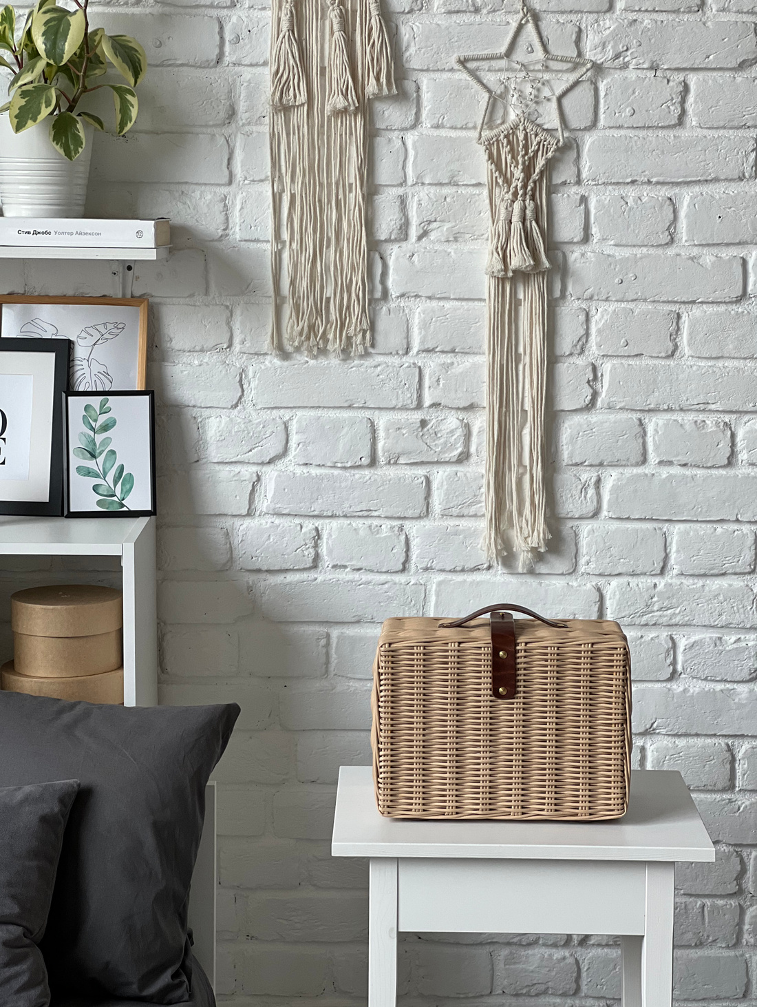 Плетёный чемодан (средний) - фотография товара